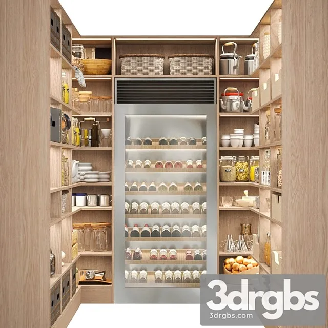 Other Pantry with spices kitchen utensils 3dsmax Download