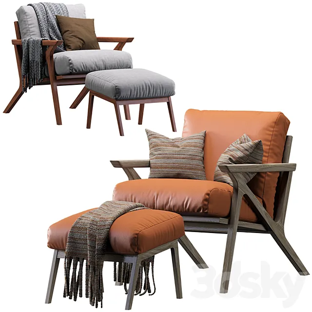 Otio Mist Lounge Chair 3ds Max