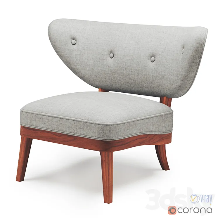 Otto Schultz 1940 Lounge chair 3DS Max