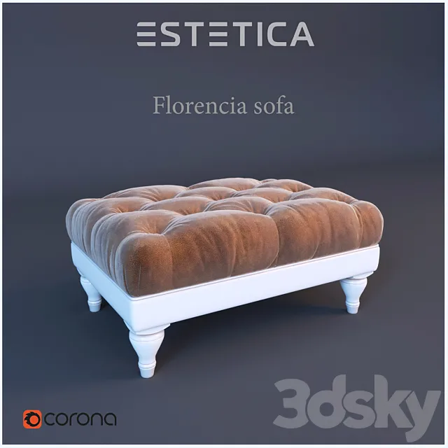 Ottoman classical-style furniture factory Florence Estetica 3DS Max Model