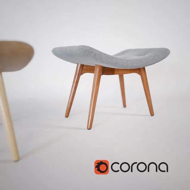 Ottoman CONTOUR 3dsMax Model