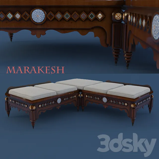 OTTOMAN MARRAKESH 3ds Max