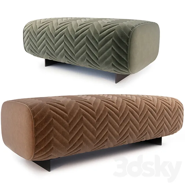 Ottoman Minotti Quincy 3ds Max