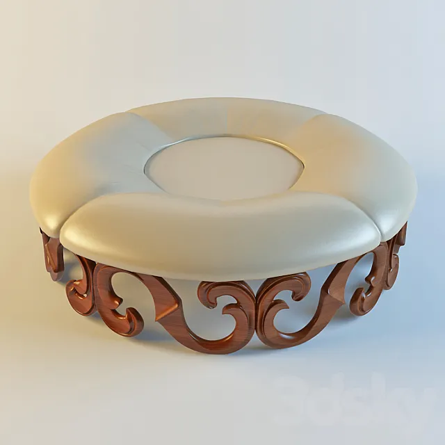 Ottoman table 3DS Max Model