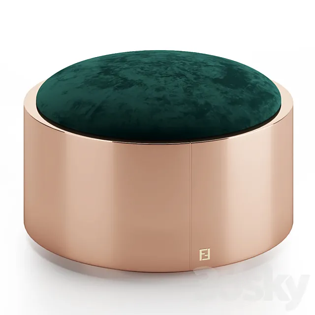 Ottomans Costellation Fendi Casa 3DS Max Model