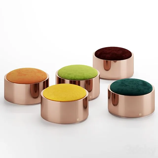 Ottomans Costellation Fendi Casa 3dsMax Model
