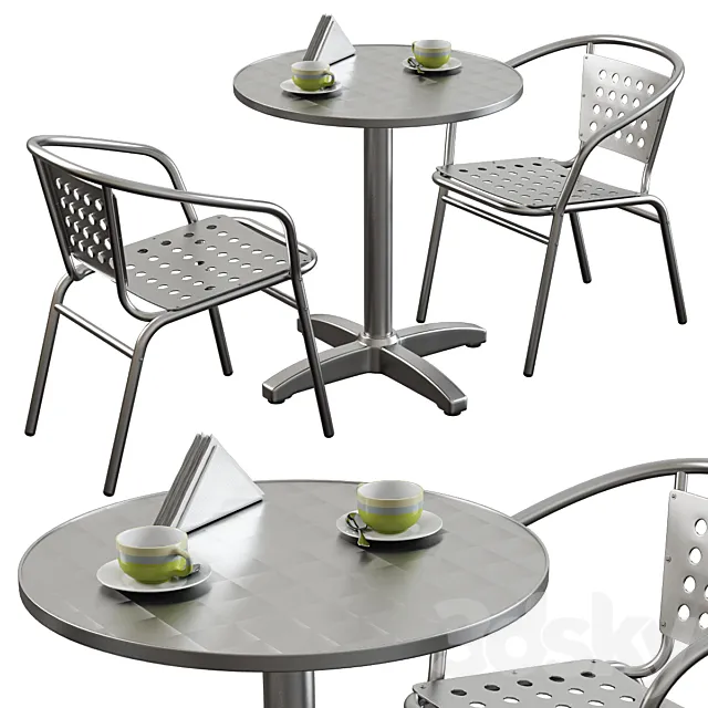 Outdoor Aluminium Furniture 3DS Max Model