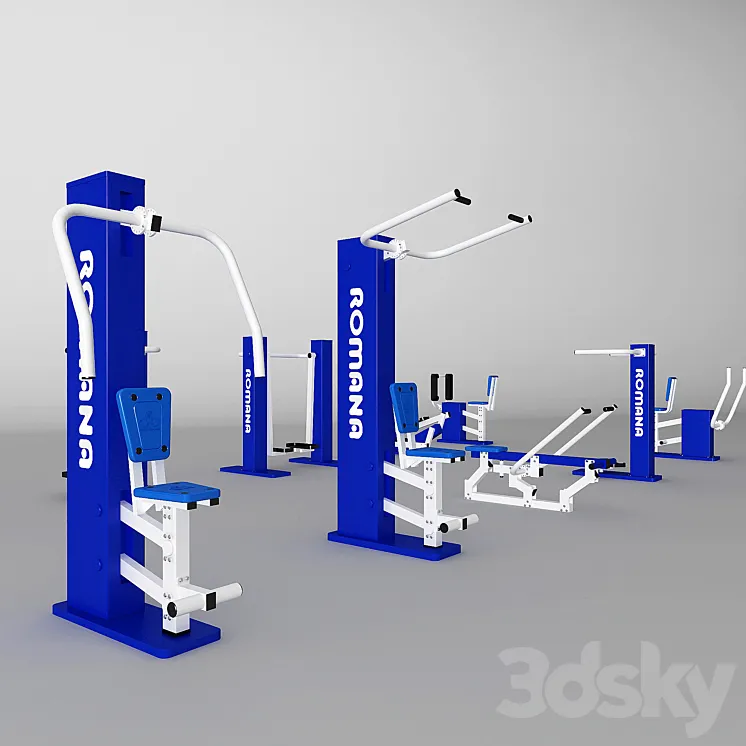 Outdoor Fitness 3DS Max