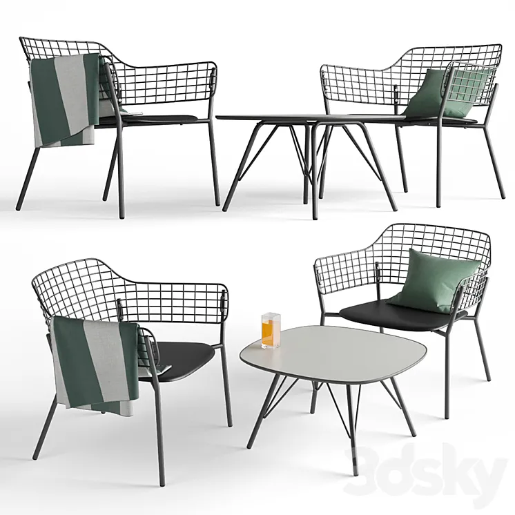 Outdoor furniture Emy Lyze 3DS Max Model
