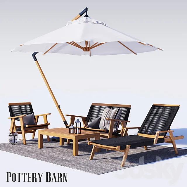 Outdoor furniture Palmer Rope 2 3DS Max Model