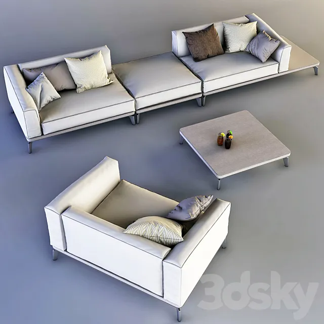 outdoor furniture Passolini 3ds Max