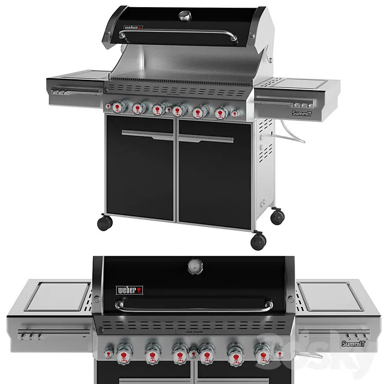 Outdoor Gas Grill 3DS Max