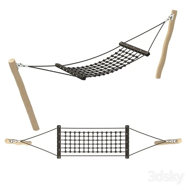 Outdoor hammock from Kompan 02 3dsMax Model