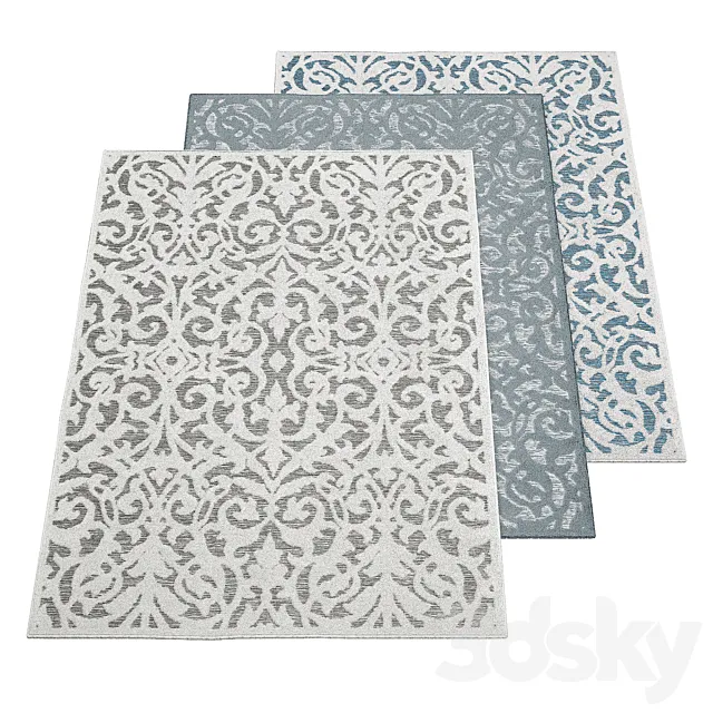 Outdoor Lady Bird Natural Gray Area Rug 3DS Max Model