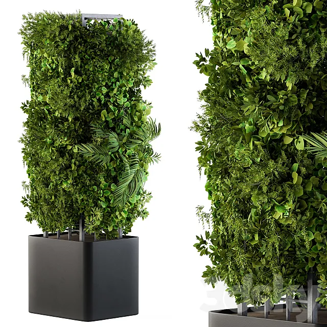 Outdoor Plant Box – Vertical Garden 02 3DSMax File