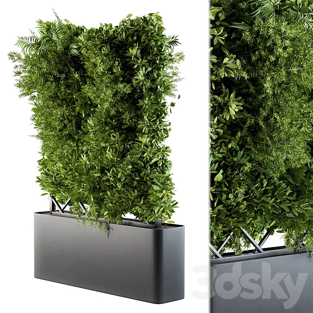 Outdoor Plant Box – Vertical Garden 3DSMax File