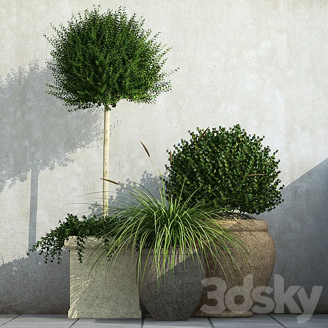 Outdoor Planters 3DSMax File