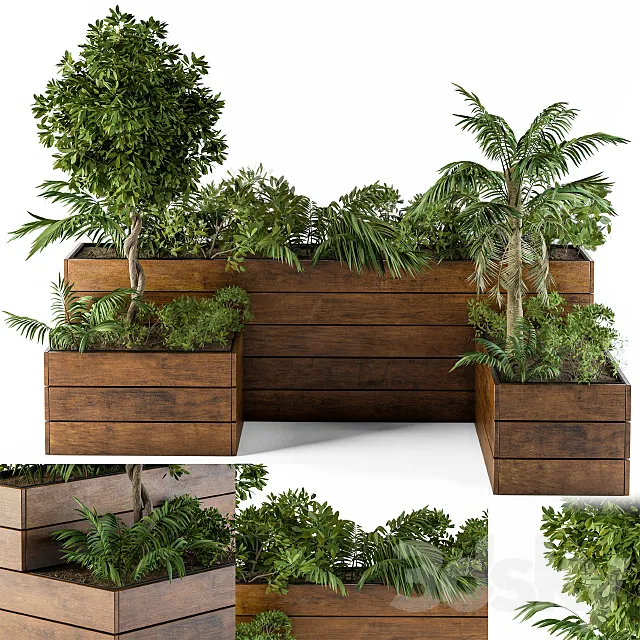 Outdoor Plants-Flower Box 2 3ds Max