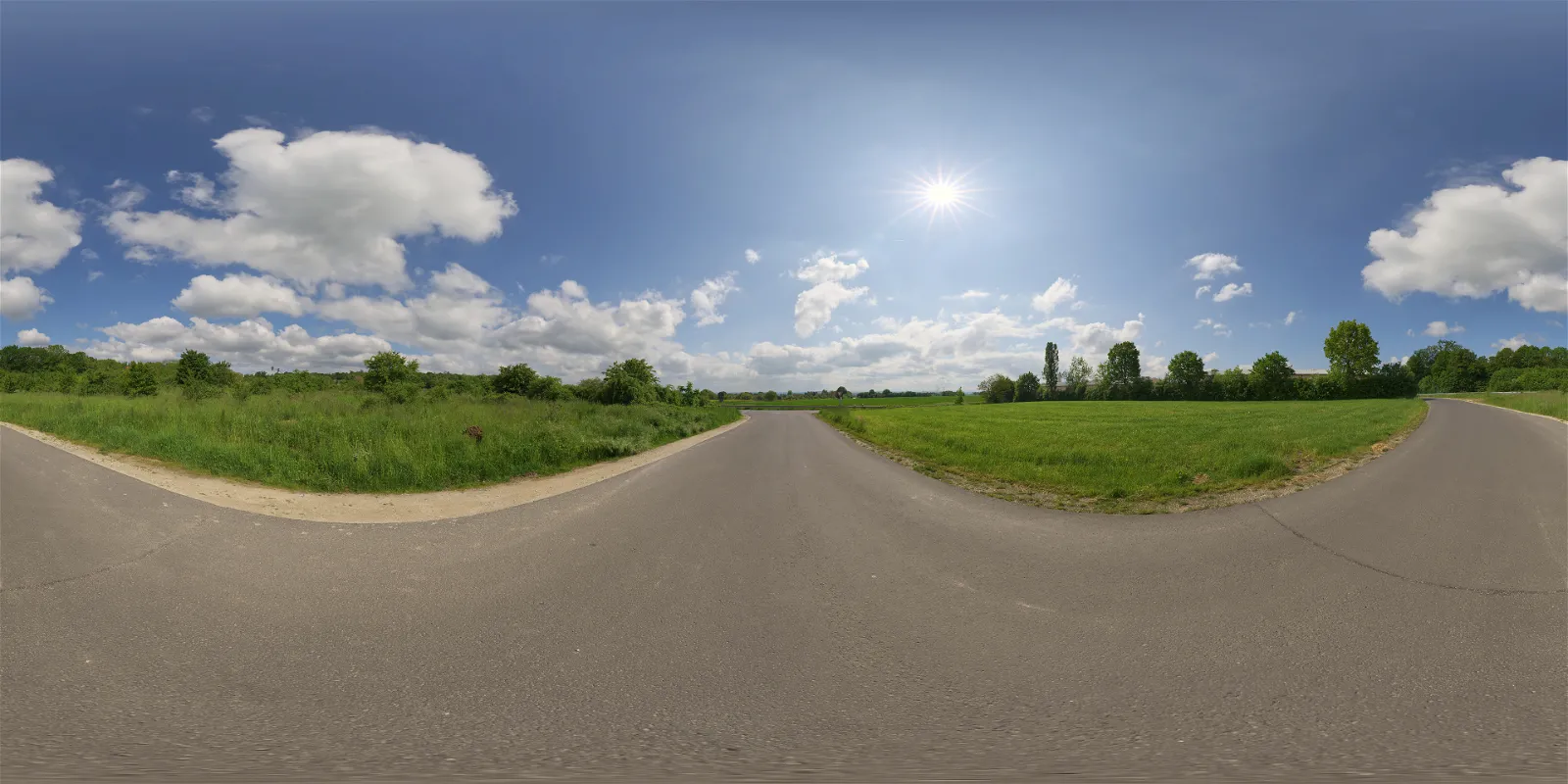HDRI – Rural Asphalt Road – natural light