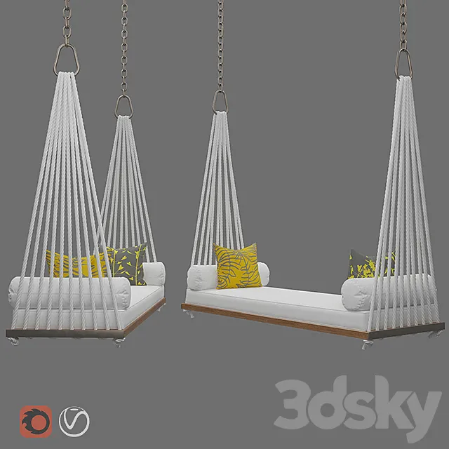 Outdoor Swing Chair 3DS Max Model