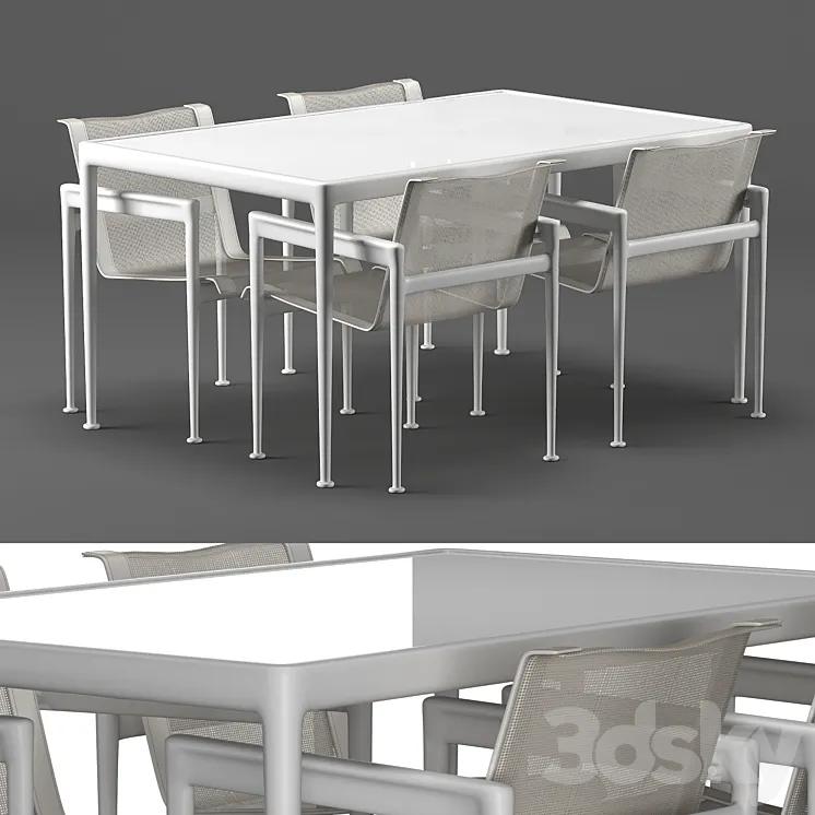 Outdoor table set 3DS Max