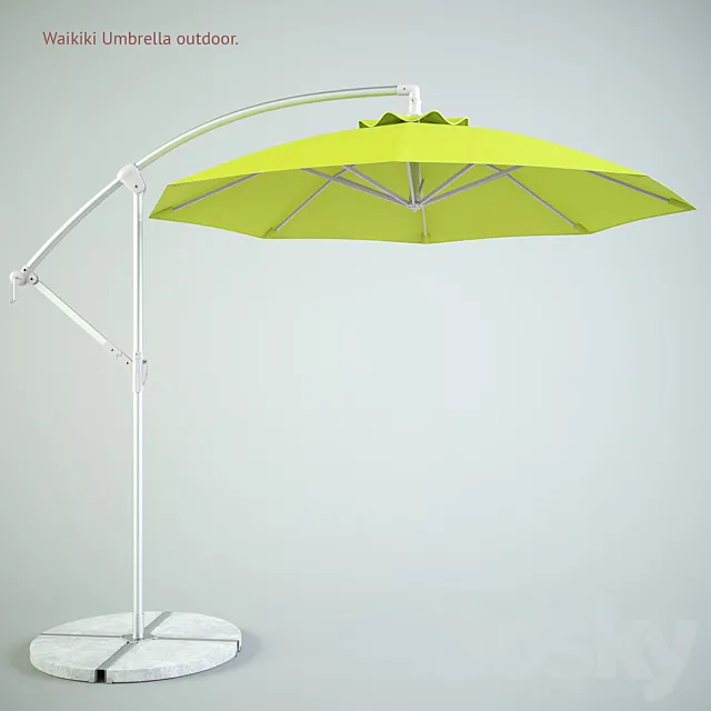 Outdoor Umbrella Room&Board 3ds Max