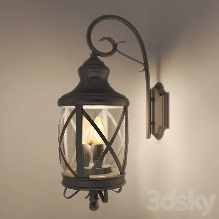Outdoor wall lamp 3DS Max