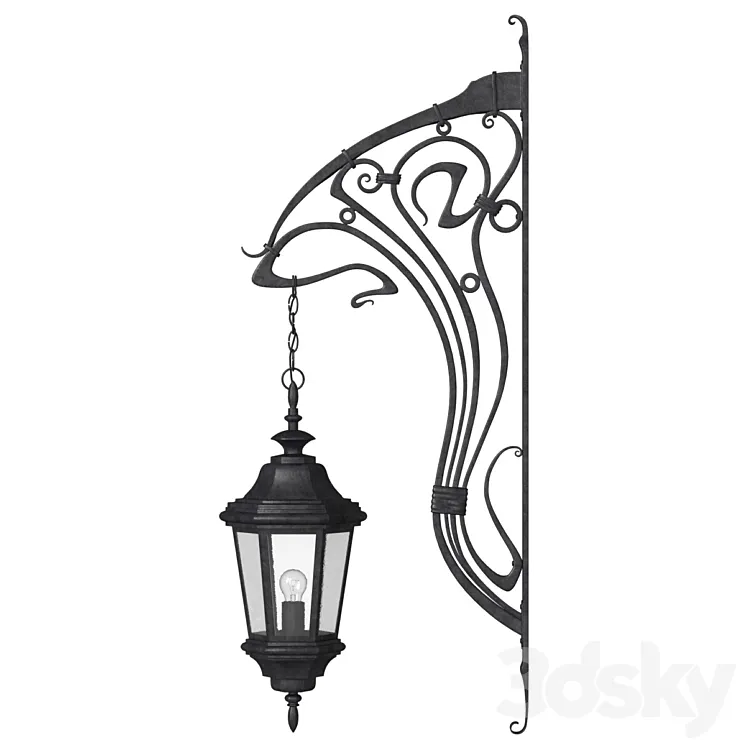 Outdoor wall light 3DS Max