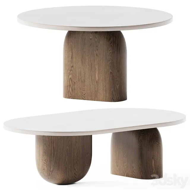 Oval Coffee Table Philip by Essential Home 3dsMax Model