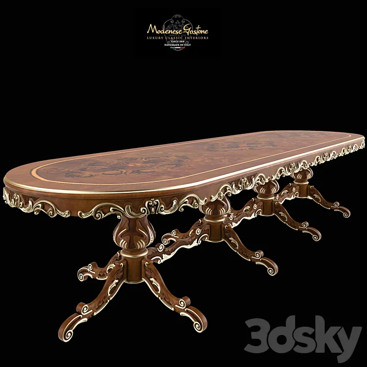 Oval table Modenese Gastone Art 12137 3DS Max
