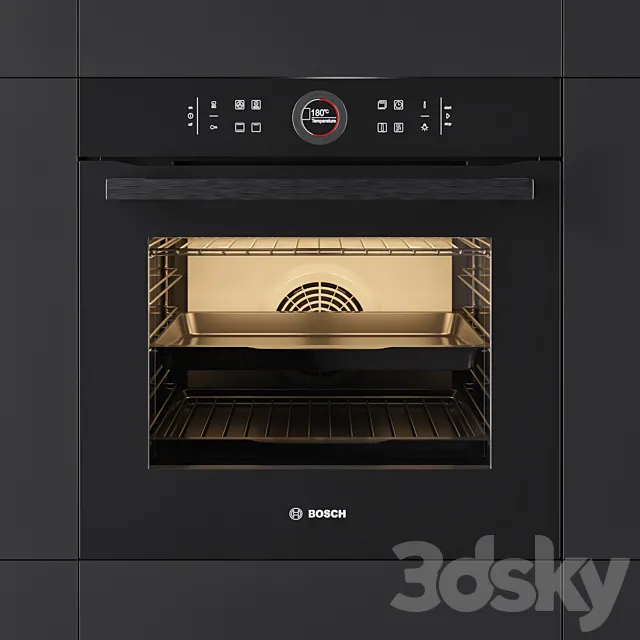 Oven BOSCH HBG634BB1 3DSMax File