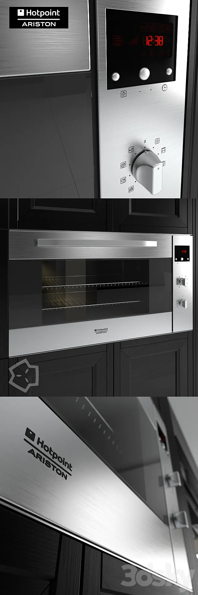 oven MH 99.1 IX HA S by Hotpoint Ariston 3ds Max