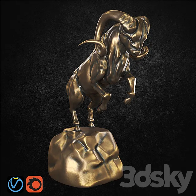 Oven statuette _ Figurine “Aries” 3ds Max