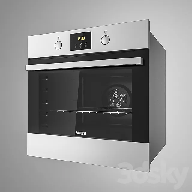 Oven Zanussi 3DS Max Model