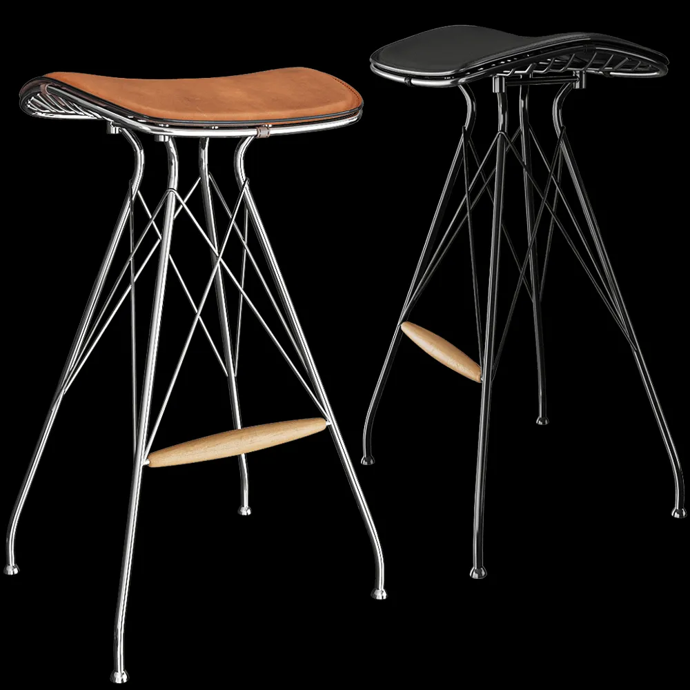 Overgaard & Dyrman – Bar stool Wire 3ds Max