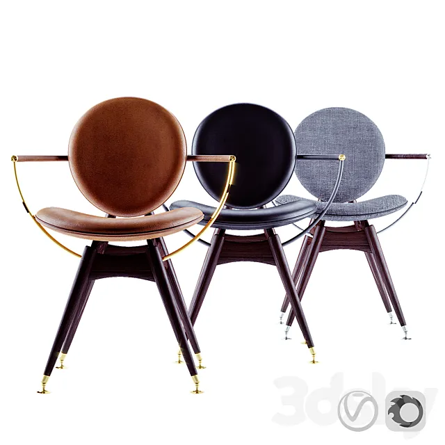 Overgaard & Dyrman Circle Dining Chair 3DSMax File