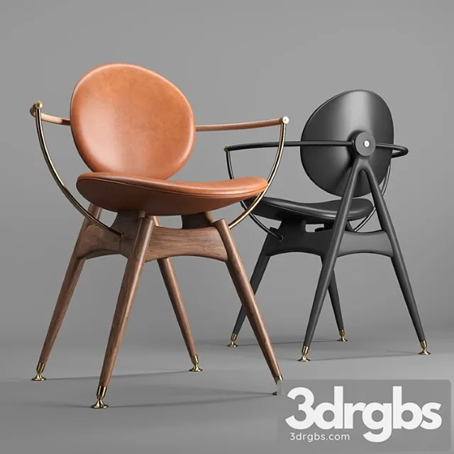 Overgaard & dyrman circle dining chair (with arms) 2 3dsmax Download