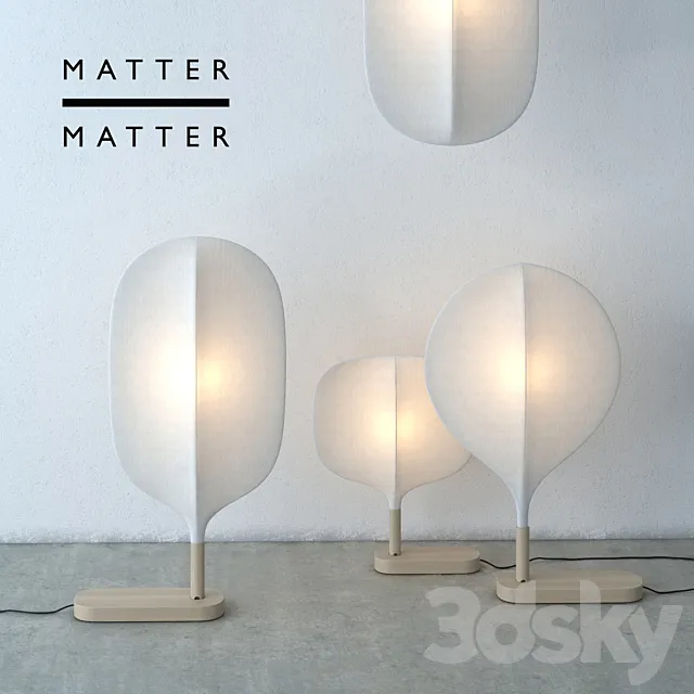 Overhead and floor lamps Chimney Matter & Matter 3DS Max Model