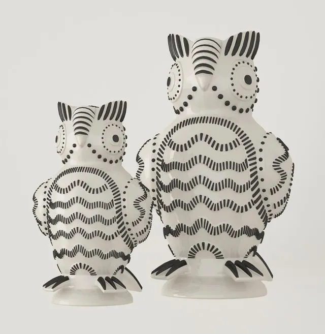 owl ceramic sculptures 3dsMax Model