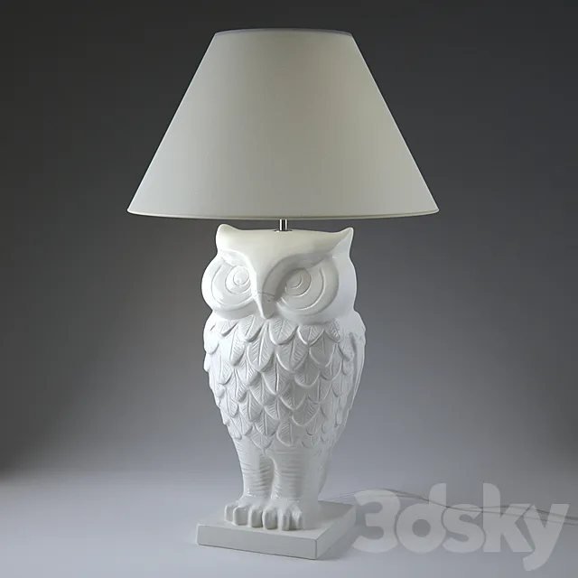 Owl Lamp 3DS Max Model