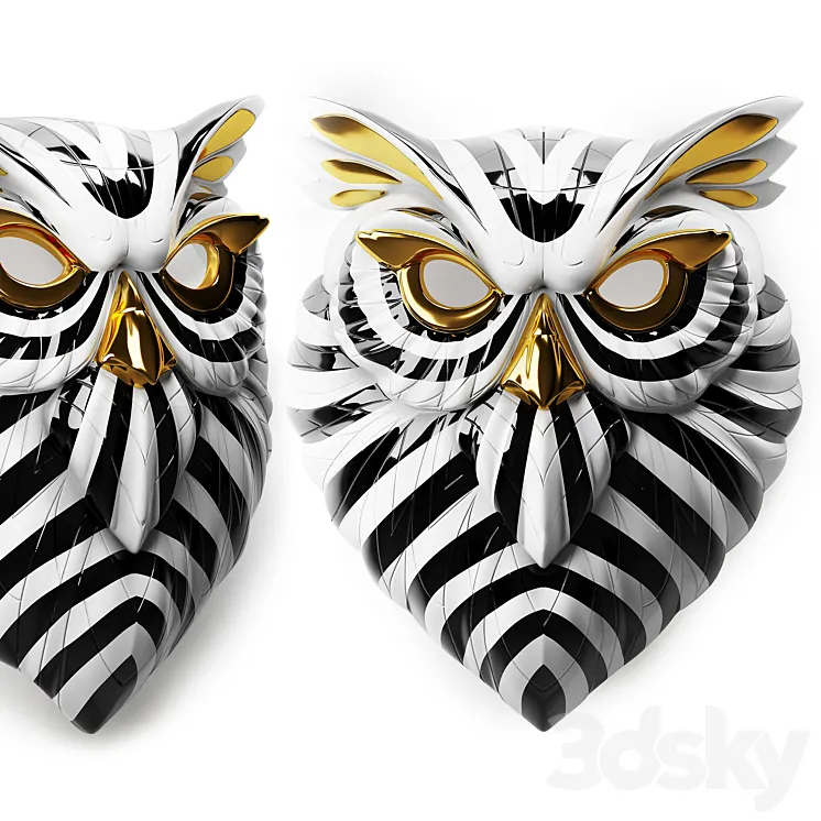 Owl mask lladro 3DS Max Model
