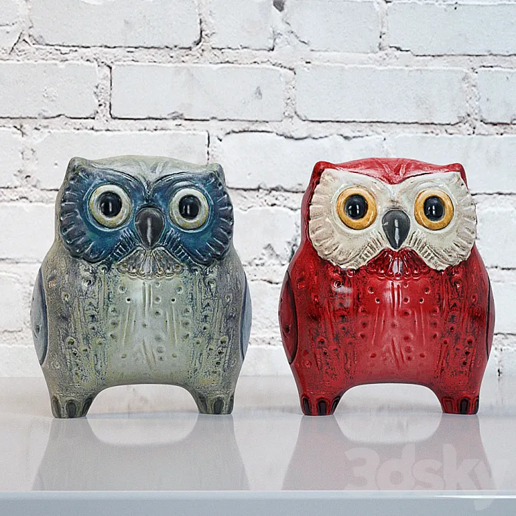 Owls from Lladro 3DS Max