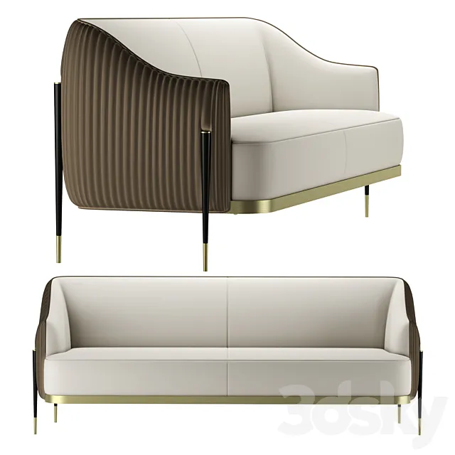 Oxford 3P Sofa 3ds Max