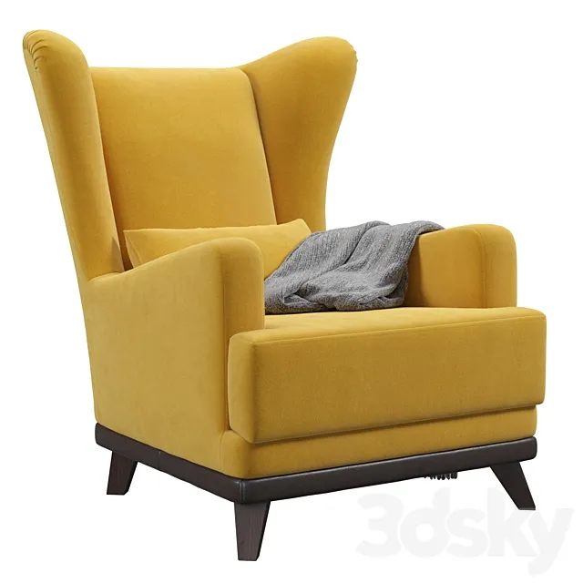Oxford armchair 3ds Max