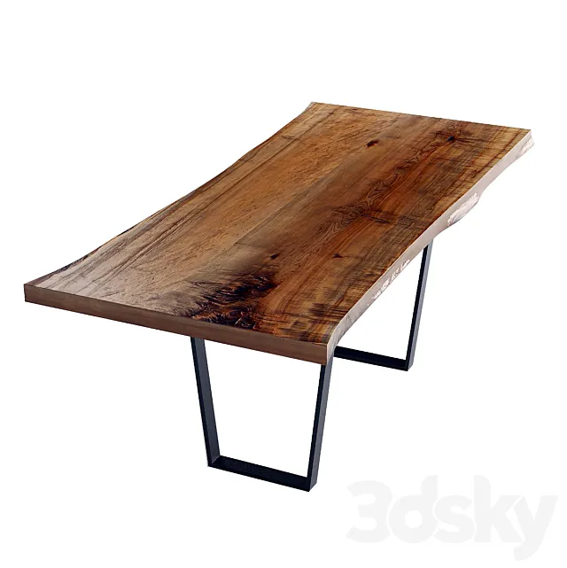 Oxidized Maple Dining Table 3DSMax File