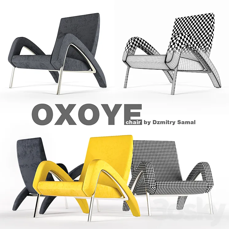 Oxoye chair by Dzmitry Samal 3DS Max