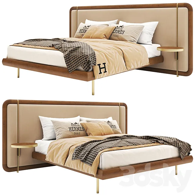 Pa-Modern-Wooden-Bed-03 3DSMax File