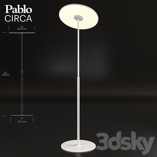 Pablo Circa Floor Lamp 3ds Max