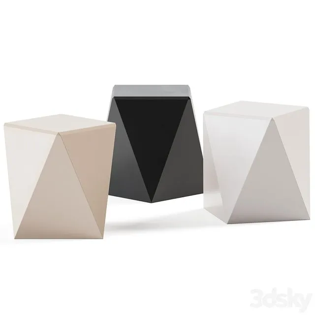 Pablo piano Rubelli Casa Side table 3dsMax Model