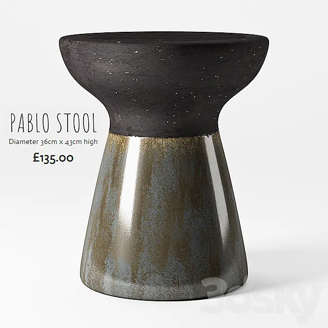 Pablo stool 3DS Max Model